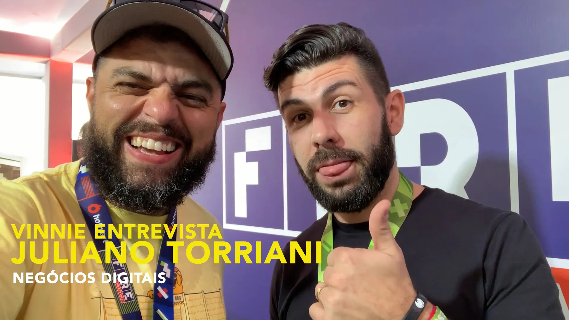 Vinnie entrevista Juliano Torriani no Fire Festival 2019