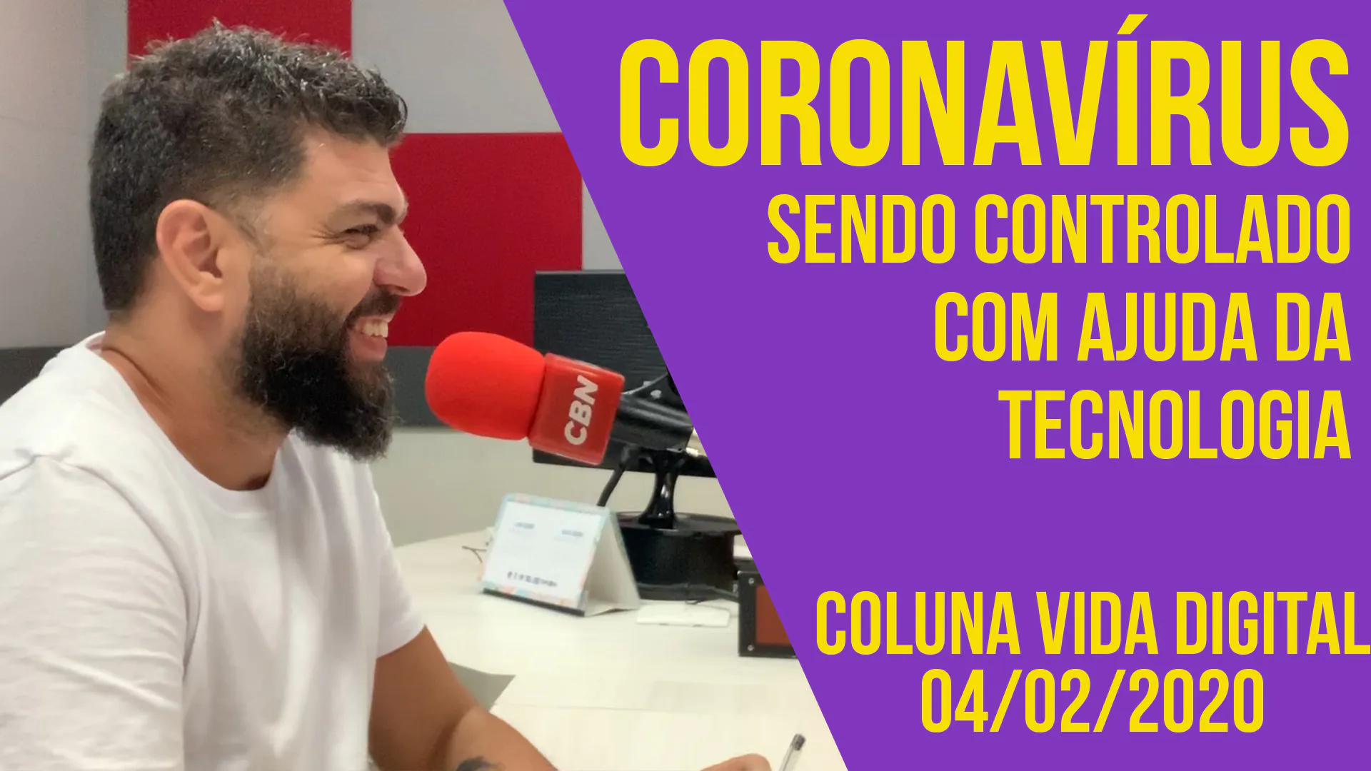 Coronavírus sendo controlado a partir de tecnologias